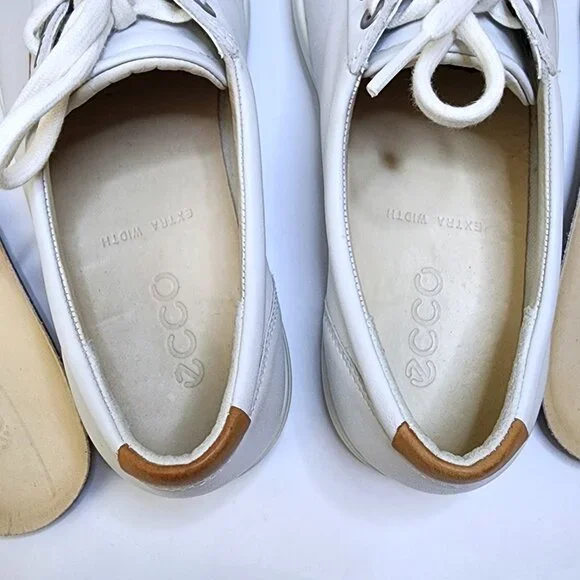 Ecco Soft 7 Sneakers Women's Size 8.5 Shoes White Leather EU39 - Picture 8 of 10